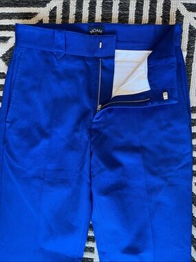Noah NYC Men's Electric Royal Blue Straight-Leg Canvas Pant { Size 30 W x 31 L }